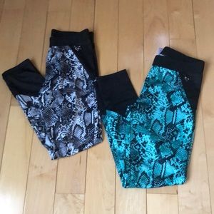 Justice Girls leggings 2 pairs